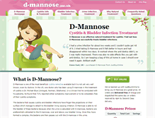 Tablet Screenshot of d-mannose.me.uk